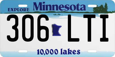 MN license plate 306LTI