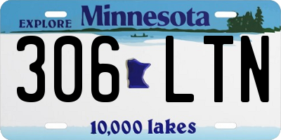 MN license plate 306LTN