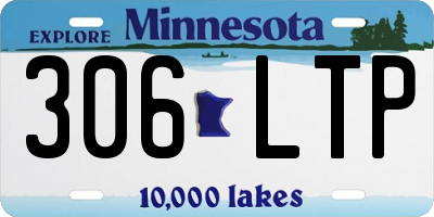 MN license plate 306LTP