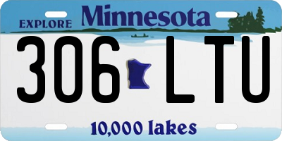 MN license plate 306LTU