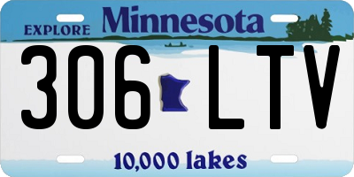 MN license plate 306LTV