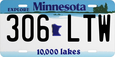 MN license plate 306LTW