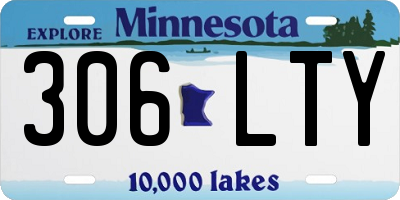 MN license plate 306LTY