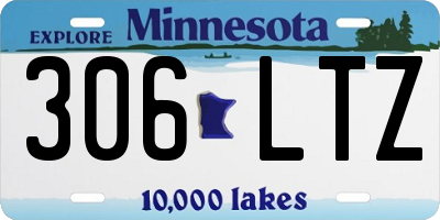 MN license plate 306LTZ