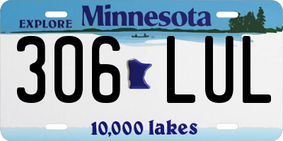 MN license plate 306LUL