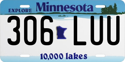 MN license plate 306LUU