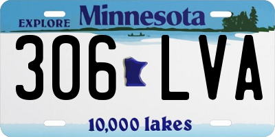 MN license plate 306LVA