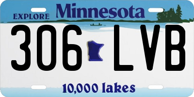 MN license plate 306LVB