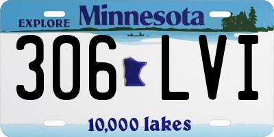 MN license plate 306LVI