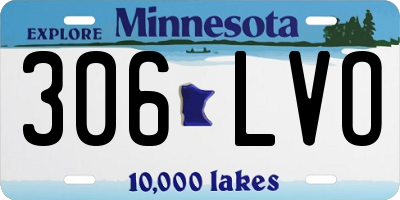 MN license plate 306LVO