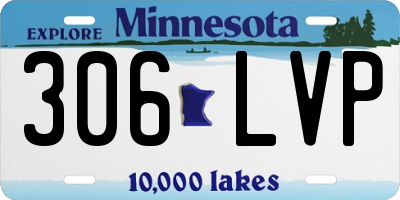 MN license plate 306LVP
