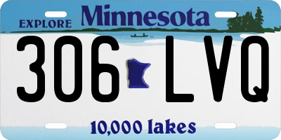 MN license plate 306LVQ