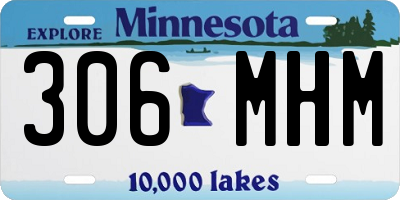 MN license plate 306MHM