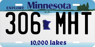 MN license plate 306MHT
