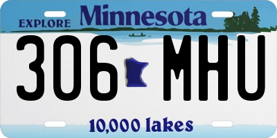 MN license plate 306MHU