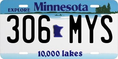 MN license plate 306MYS