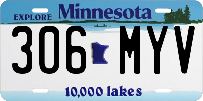 MN license plate 306MYV