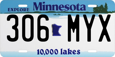 MN license plate 306MYX
