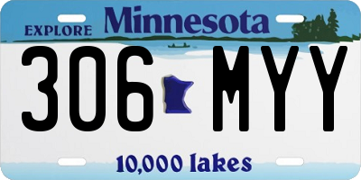 MN license plate 306MYY