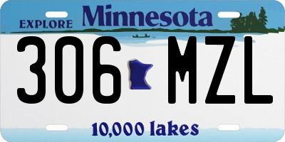 MN license plate 306MZL