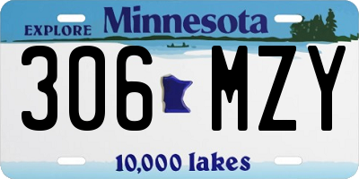 MN license plate 306MZY
