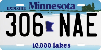 MN license plate 306NAE