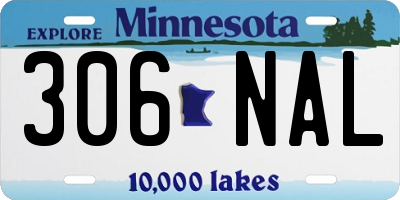 MN license plate 306NAL
