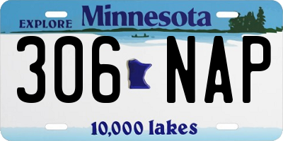 MN license plate 306NAP