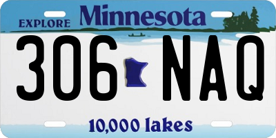 MN license plate 306NAQ