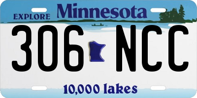 MN license plate 306NCC