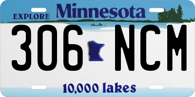 MN license plate 306NCM