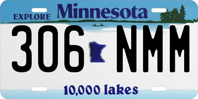 MN license plate 306NMM