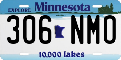 MN license plate 306NMO