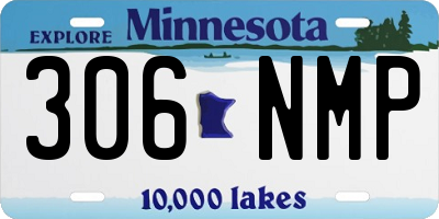 MN license plate 306NMP