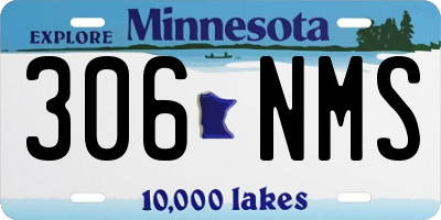 MN license plate 306NMS