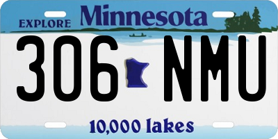 MN license plate 306NMU