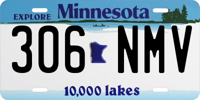 MN license plate 306NMV