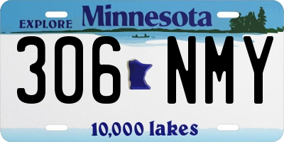MN license plate 306NMY