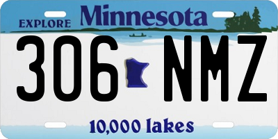 MN license plate 306NMZ