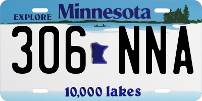 MN license plate 306NNA
