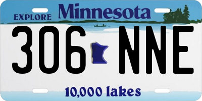 MN license plate 306NNE