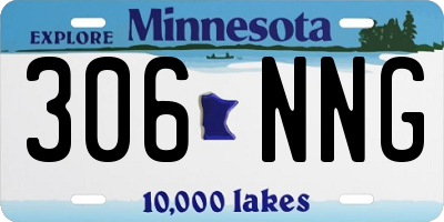 MN license plate 306NNG