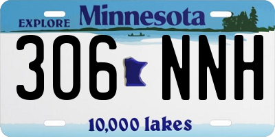 MN license plate 306NNH