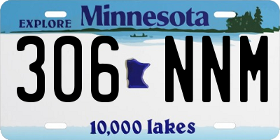 MN license plate 306NNM