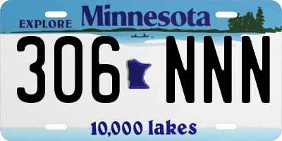 MN license plate 306NNN