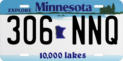 MN license plate 306NNQ