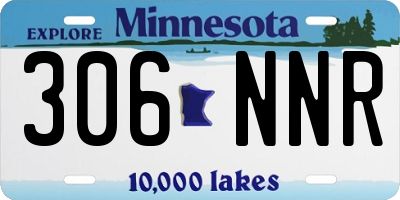 MN license plate 306NNR