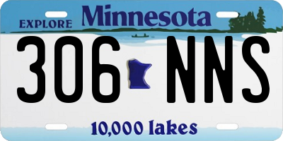 MN license plate 306NNS