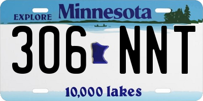 MN license plate 306NNT
