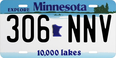MN license plate 306NNV
